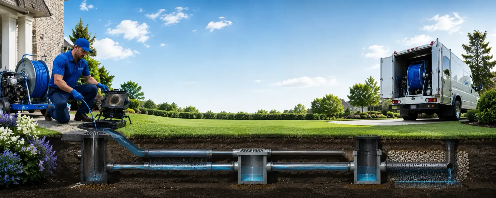 Outdoor drain cleaning information for Coldspring, TX